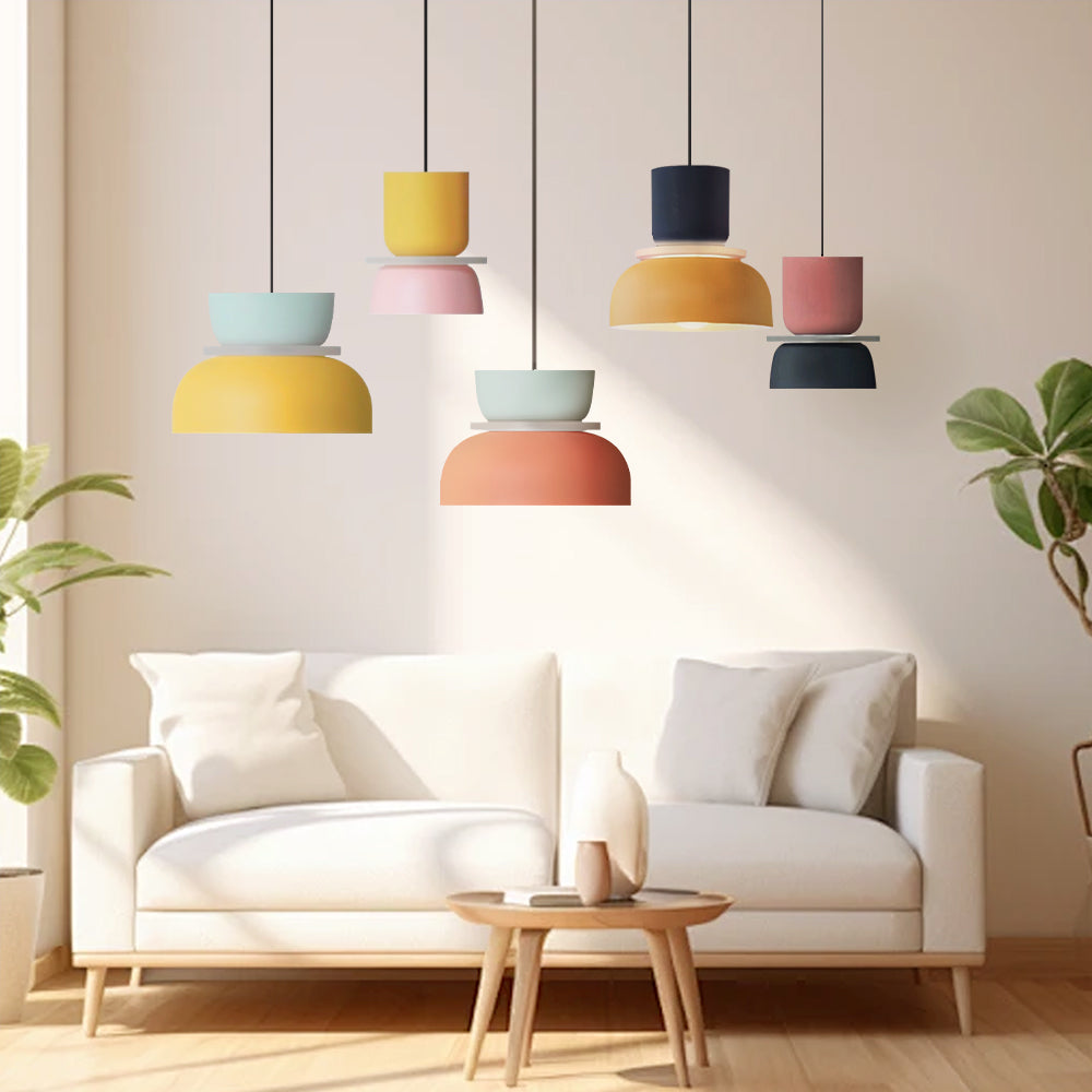 Color Block Nordic Pendant Light – Stylish Kitchen Pendant Lighting for Modern Spaces 1