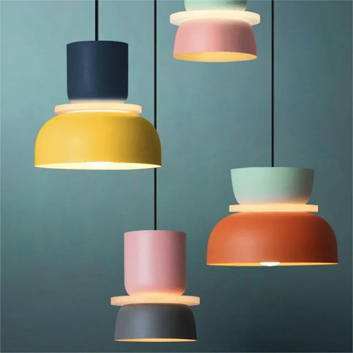 Color Block Nordic Pendant Light – Stylish Kitchen Pendant Lighting for Modern Spaces 3