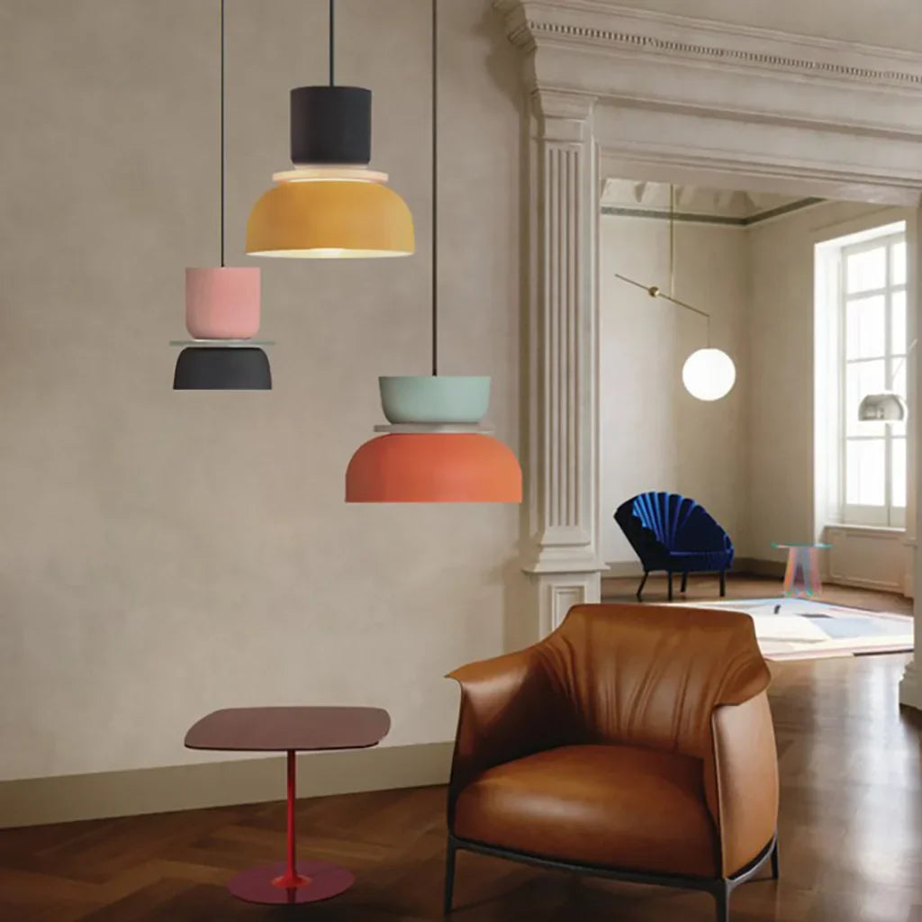 Color Block Nordic Pendant Light – Stylish Kitchen Pendant Lighting for Modern Spaces 7
