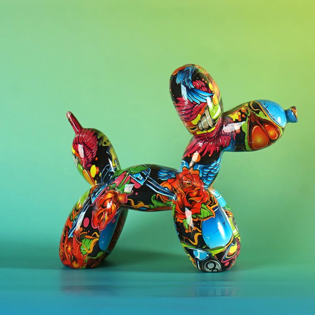 Colorful Balloon Dog Decorative Sculpture – Whimsical Accent for Home or Office 0