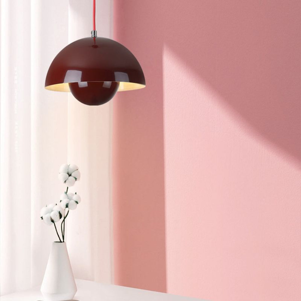 Colorful Half-Circle Chandelier – Modern Scandinavian Lighting for Dining Room or Living Space 11