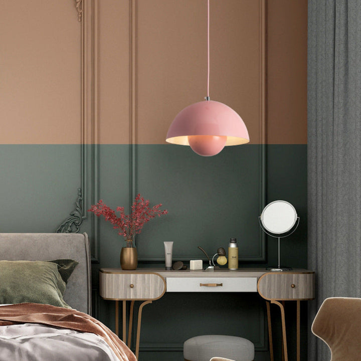 Colorful Half-Circle Chandelier – Modern Scandinavian Lighting for Dining Room or Living Space 12