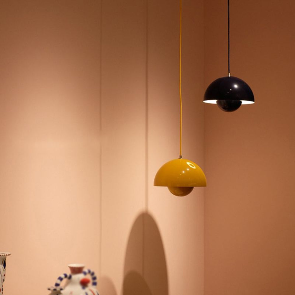 Colorful Half-Circle Chandelier – Modern Scandinavian Lighting for Dining Room or Living Space 8