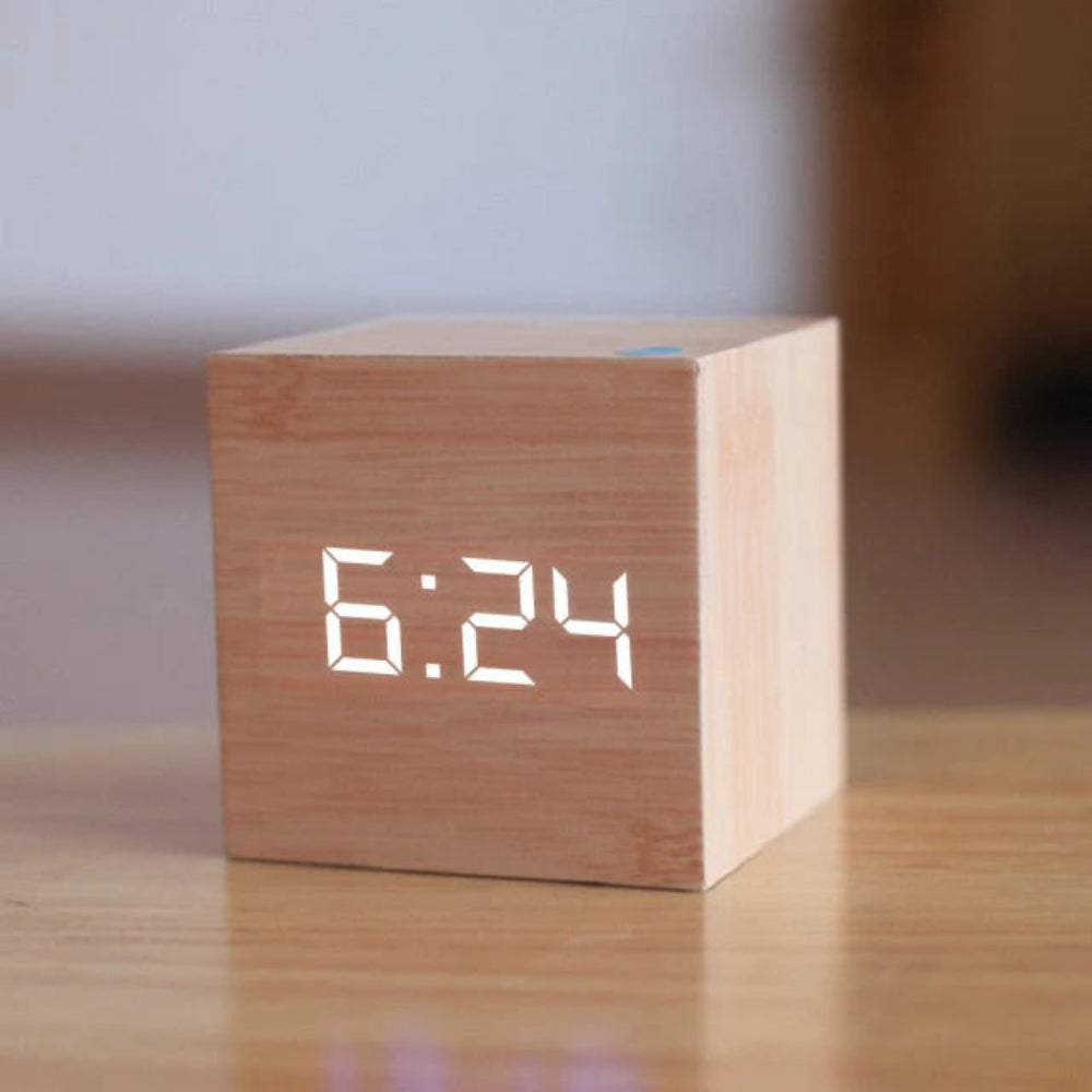 Compact LED Digital Alarm Clock with Adjustable Brightness – Perfect for Bedroom or Kitchen 6