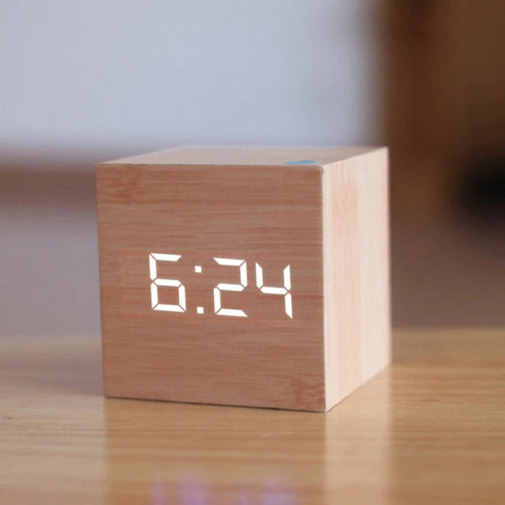 Compact LED Digital Alarm Clock with Adjustable Brightness – Perfect for Bedroom or Kitchen 6