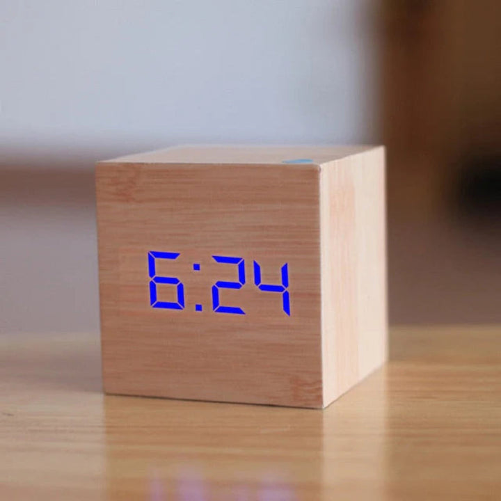 Compact LED Digital Alarm Clock with Adjustable Brightness – Perfect for Bedroom or Kitchen 8