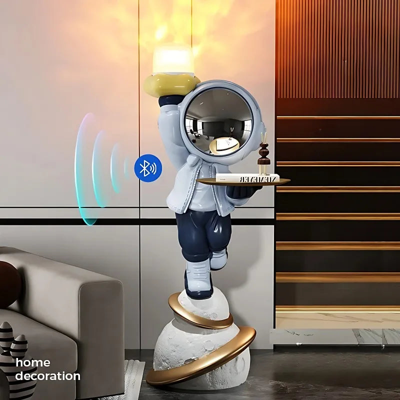 Contemporary Nordic Astronaut Sculpture – Unique Resin Decor for Home or Office 1