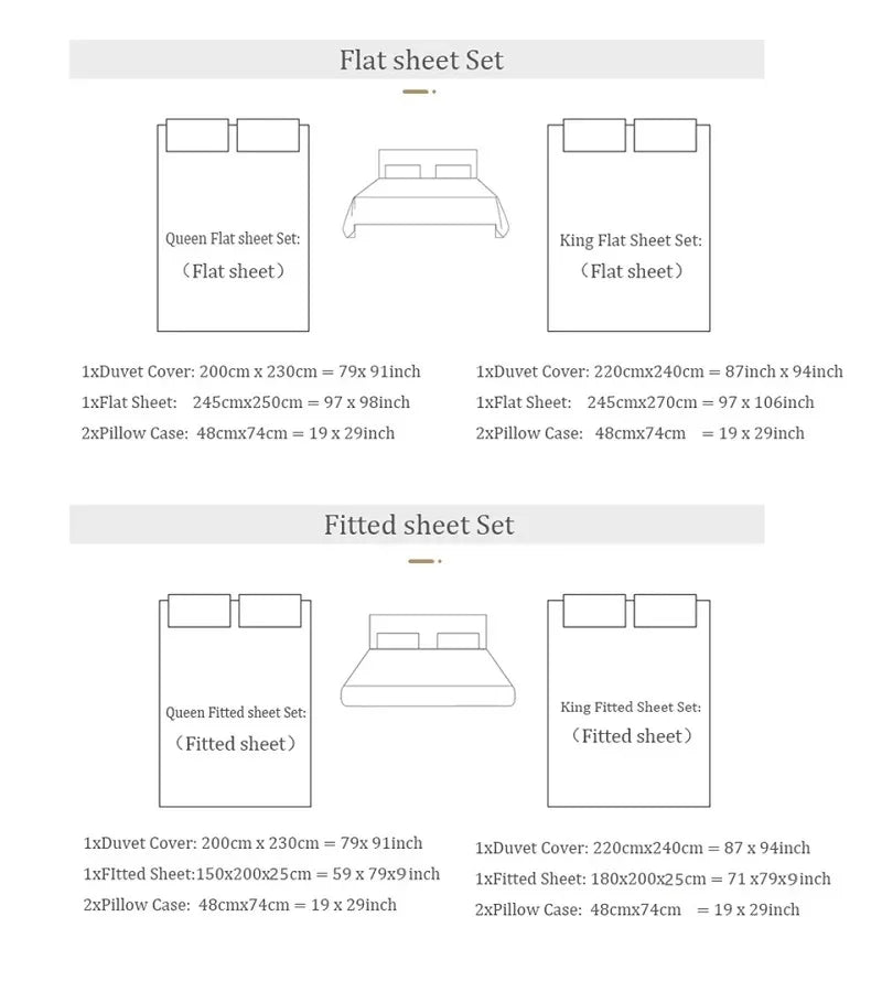 Cotton Ruffled Bedding Set – Elegant Duvet Cover with Pillowcases for Queen or King Beds 1