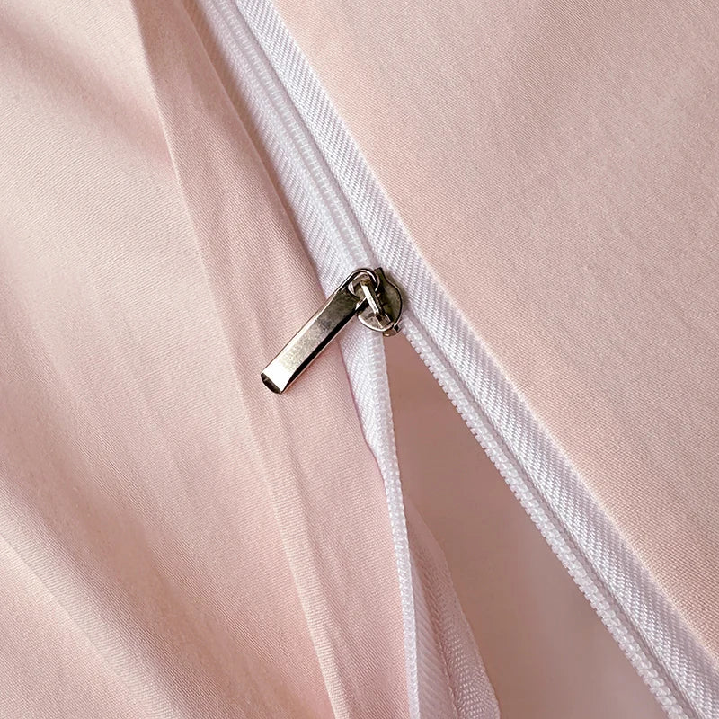 Cotton Ruffled Bedding Set – Elegant Duvet Cover with Pillowcases for Queen or King Beds 5