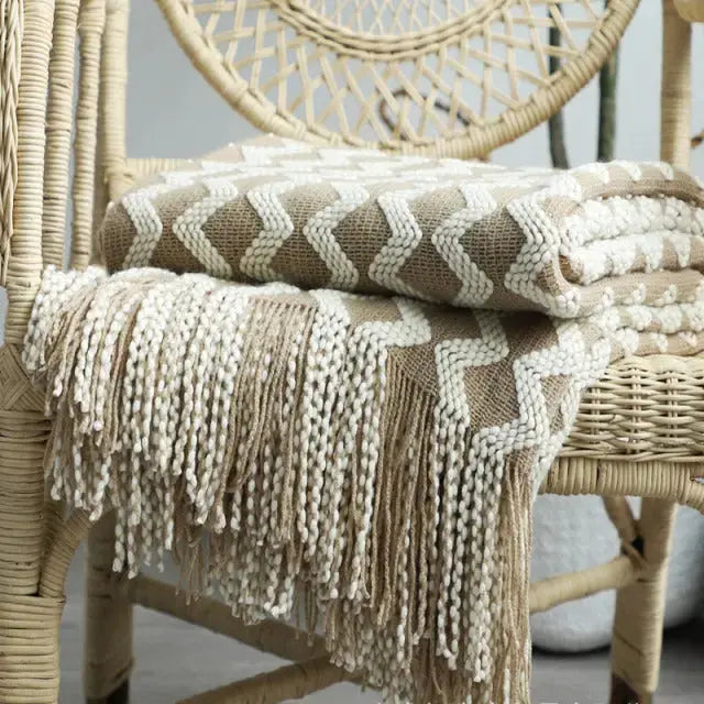 Cozy Knitted Throw Blanket – Perfect for Living Room or Bedroom 0