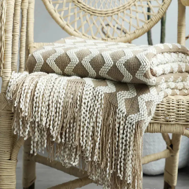 Cozy Knitted Throw Blanket – Perfect for Living Room or Bedroom 1