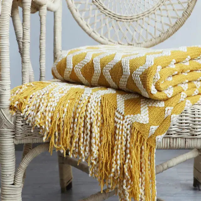 Cozy Knitted Throw Blanket – Perfect for Living Room or Bedroom 2