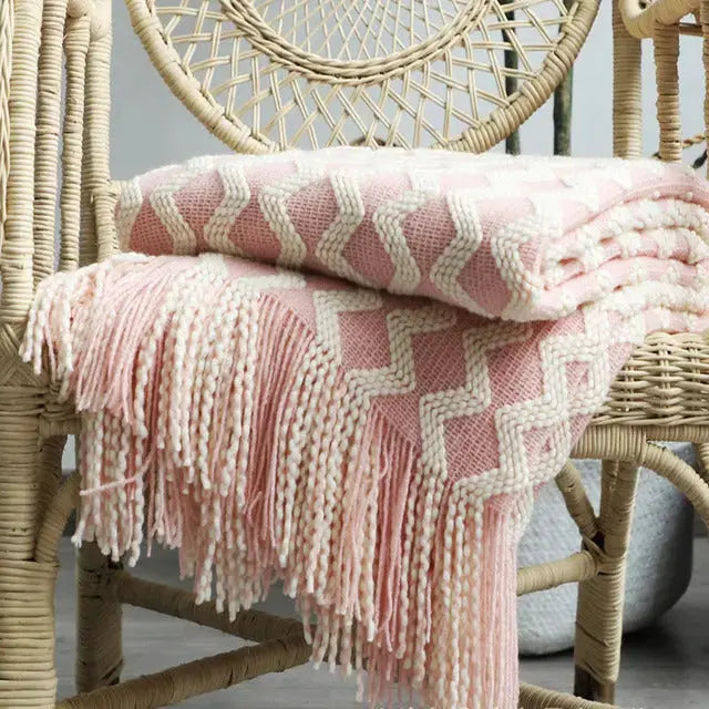 Cozy Knitted Throw Blanket – Perfect for Living Room or Bedroom 3