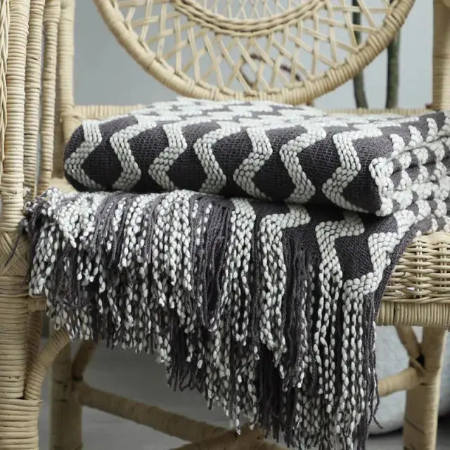 Cozy Knitted Throw Blanket – Perfect for Living Room or Bedroom 8