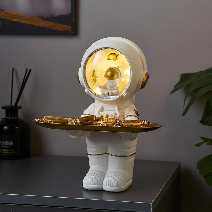 Creative Astronaut Figurine Storage Tray – Unique Decorative Organizer for Home or Office 1