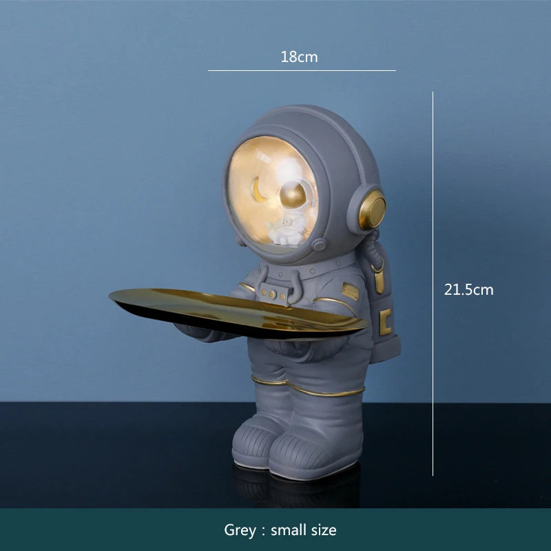 Creative Astronaut Figurine Storage Tray – Unique Decorative Organizer for Home or Office 12