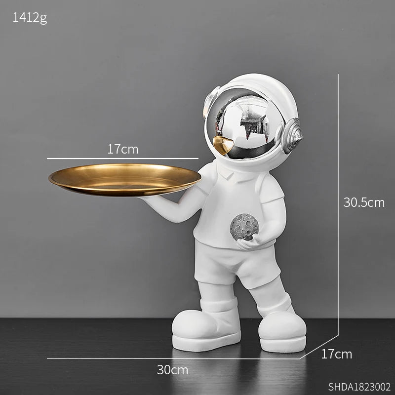 Creative Astronaut Figurine Storage Tray – Unique Decorative Organizer for Home or Office 13