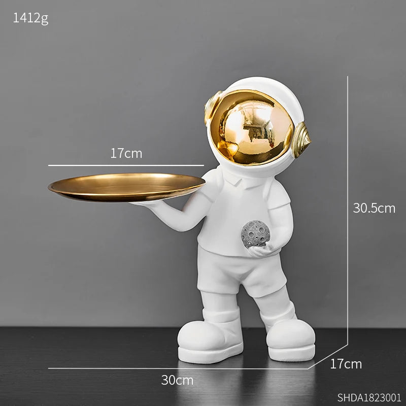 Creative Astronaut Figurine Storage Tray – Unique Decorative Organizer for Home or Office 14