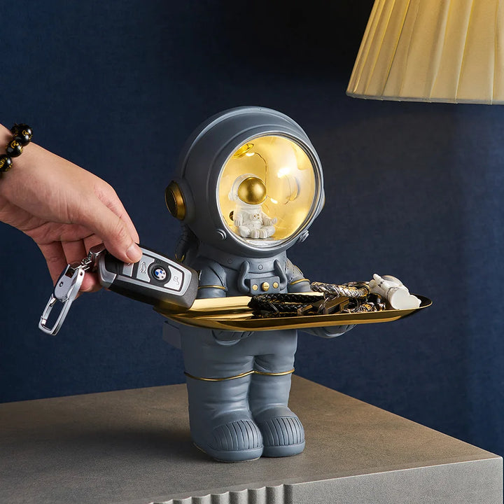 Creative Astronaut Figurine Storage Tray – Unique Decorative Organizer for Home or Office 3