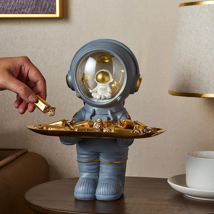 Creative Astronaut Figurine Storage Tray – Unique Decorative Organizer for Home or Office 4