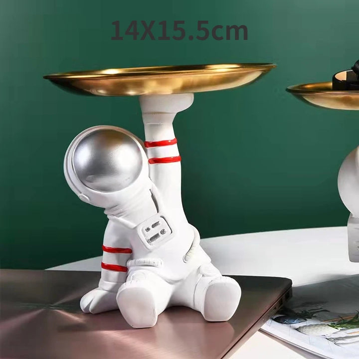 Creative Astronaut Figurine Storage Tray – Unique Decorative Organizer for Home or Office 6