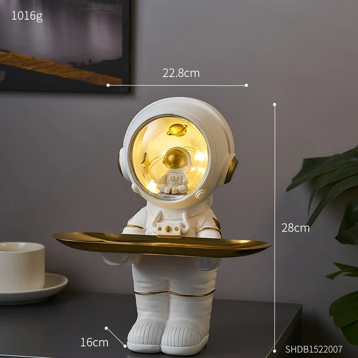 Creative Astronaut Figurine Storage Tray – Unique Decorative Organizer for Home or Office 7