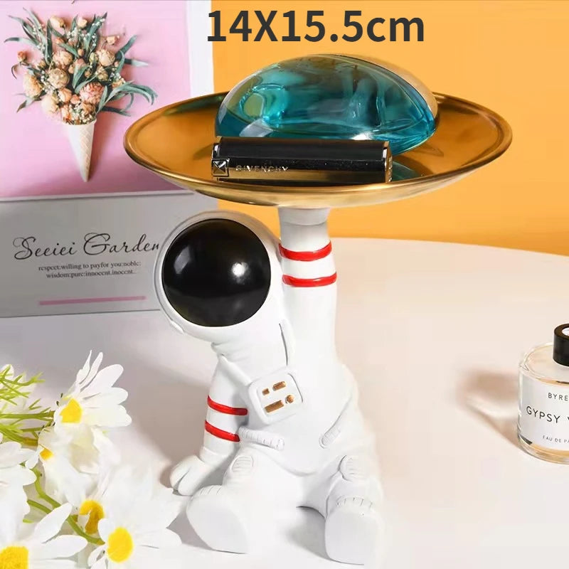 Creative Astronaut Figurine Storage Tray – Unique Decorative Organizer for Home or Office 8