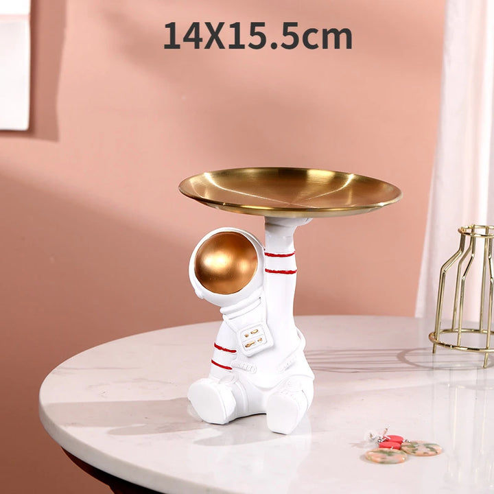 Creative Astronaut Figurine Storage Tray – Unique Decorative Organizer for Home or Office 9