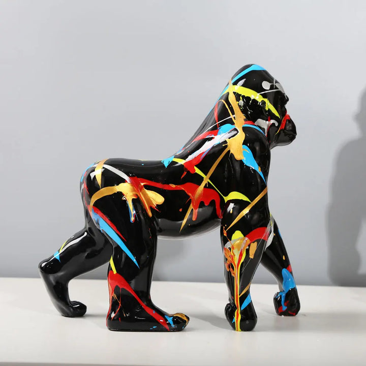 Creative Painted Gorilla Ornament – Unique Home Decor and Gift Idea 6