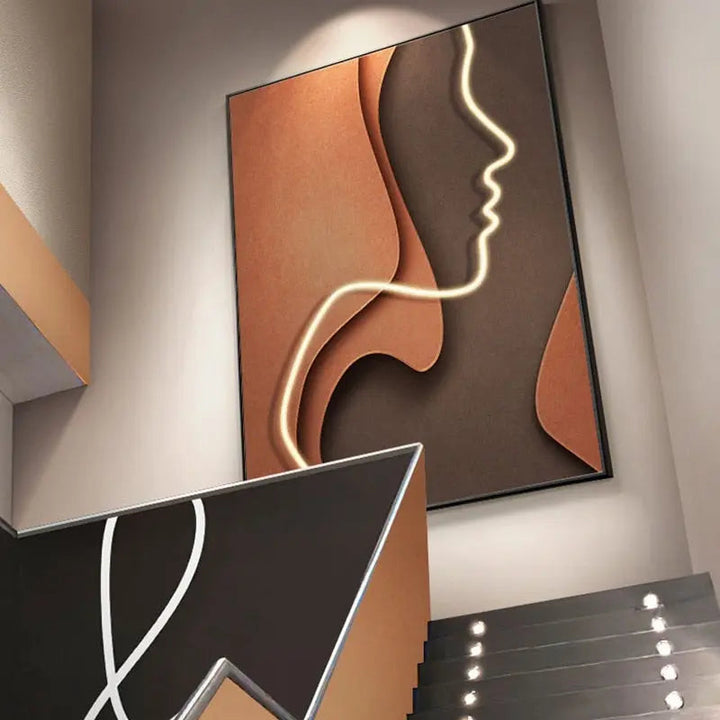 Customizable Abstract Framed LED Wall Art – Unique Canvas Prints for Home Wall Decor 2