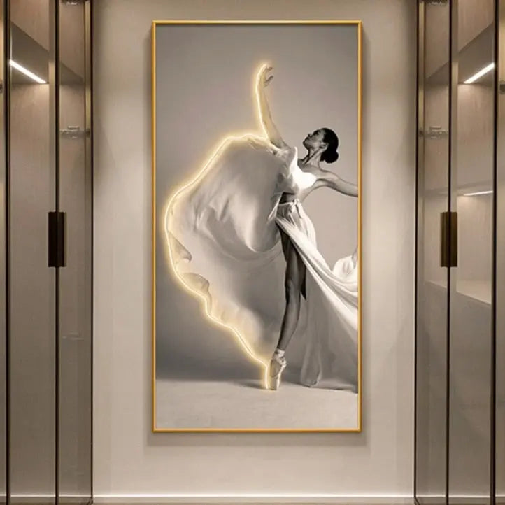 Customizable Dance Framed LED Wall Art – Unique Illumination for Your Home 1