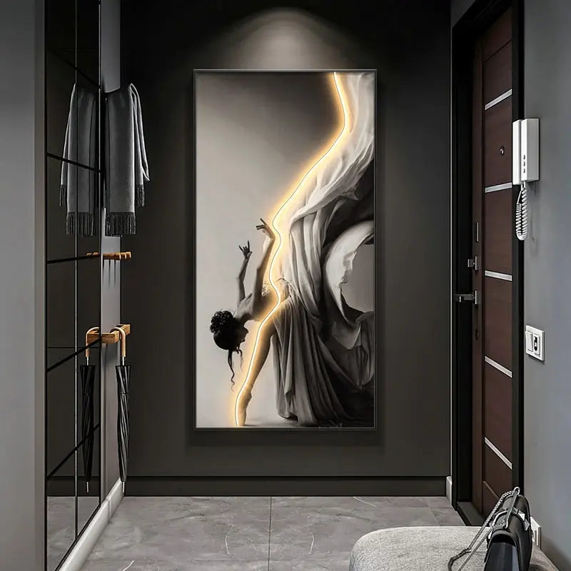 Customizable Dance Framed LED Wall Art – Unique Illumination for Your Home 2