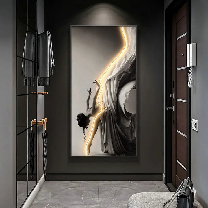 Customizable Dance Framed LED Wall Art – Unique Illumination for Your Home 2