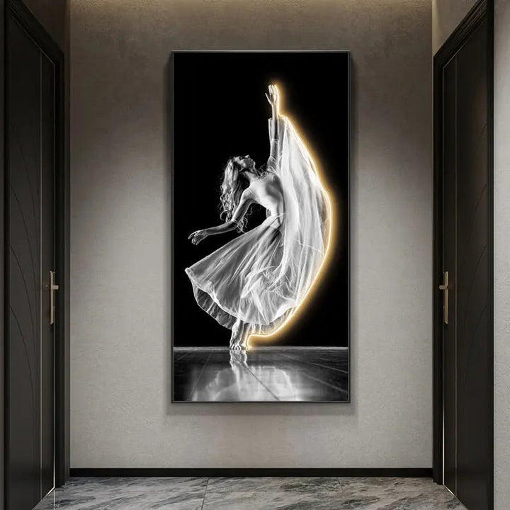 Customizable Dance Framed LED Wall Art – Unique Illumination for Your Home 3