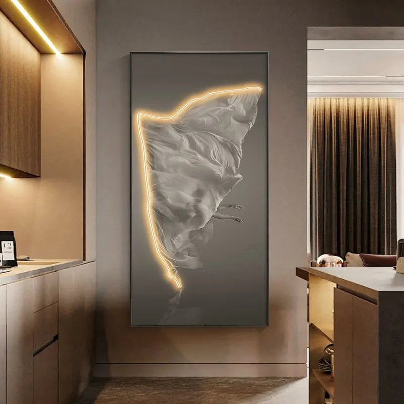 Customizable Dance Framed LED Wall Art – Unique Illumination for Your Home 5