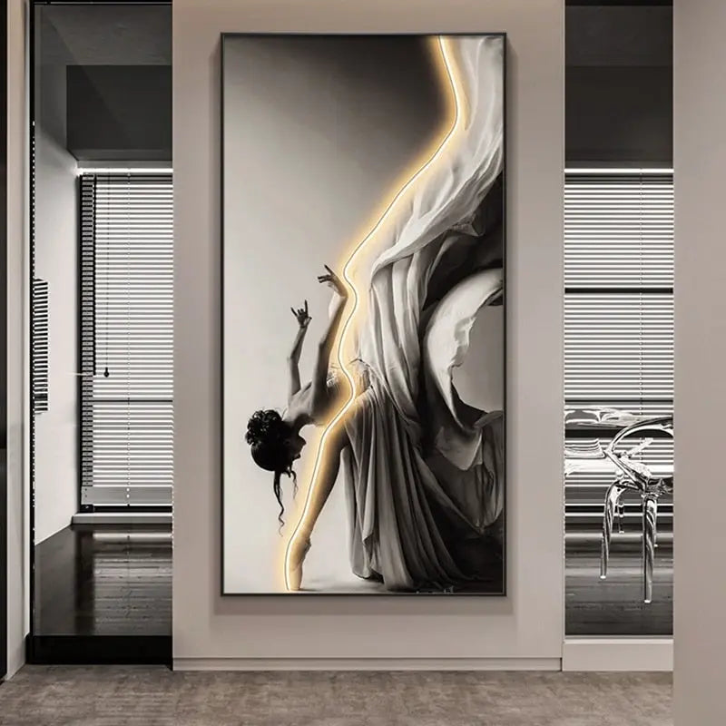 Customizable Dance Framed LED Wall Art – Unique Illumination for Your Home 6