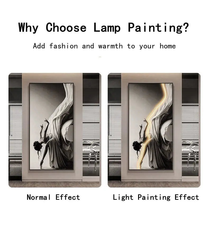 Customizable Dance Framed LED Wall Art – Unique Illumination for Your Home 7