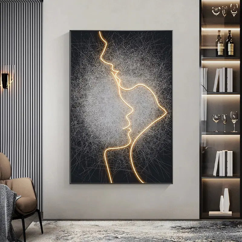 Customizable LED Wall Art with Framed Design – Unique Murals for Home Décor 1