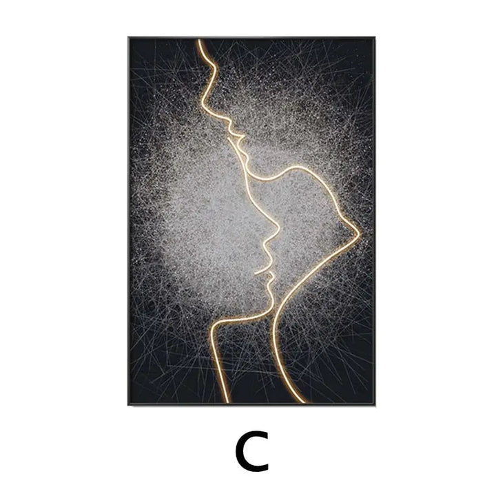 Customizable LED Wall Art with Framed Design – Unique Murals for Home Décor 10