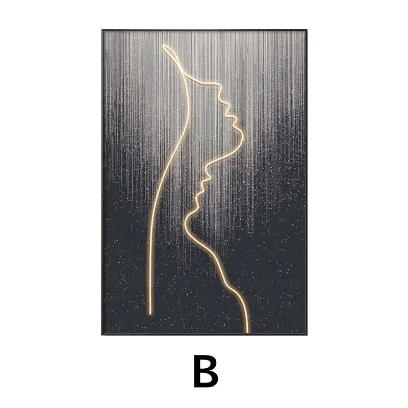 Customizable LED Wall Art with Framed Design – Unique Murals for Home Décor 11