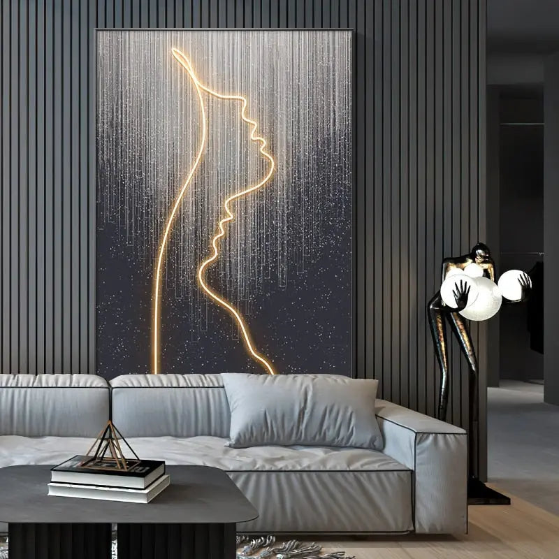 Customizable LED Wall Art with Framed Design – Unique Murals for Home Décor 2