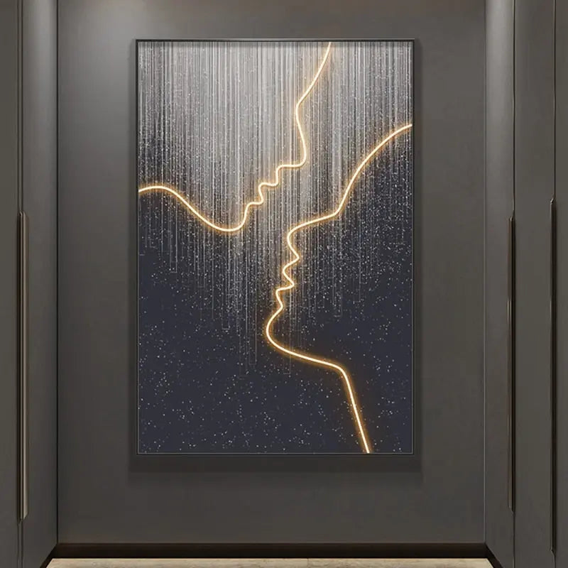Customizable LED Wall Art with Framed Design – Unique Murals for Home Décor 4