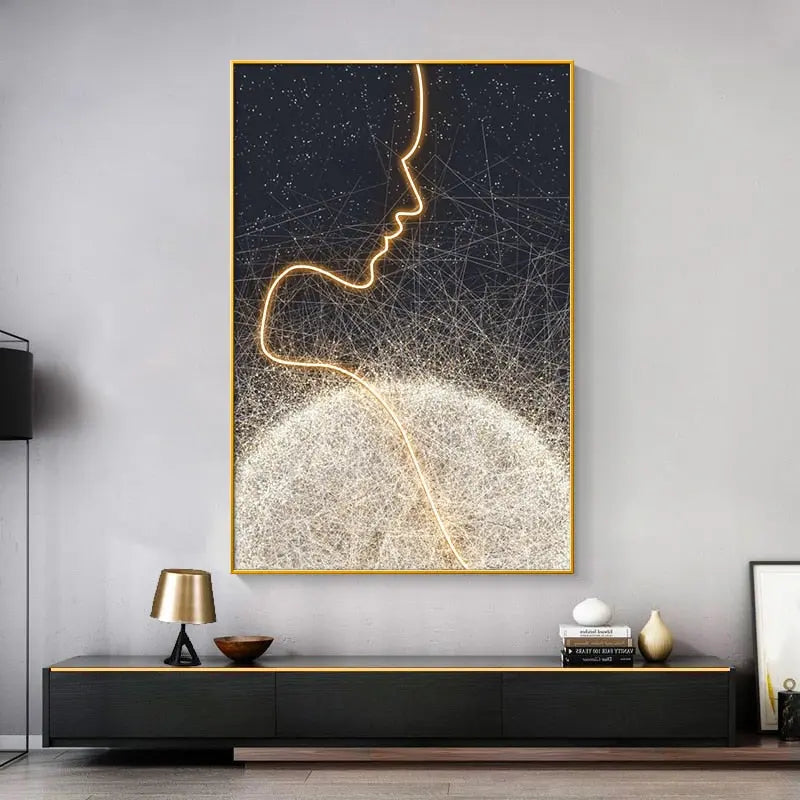 Customizable LED Wall Art with Framed Design – Unique Murals for Home Décor 6