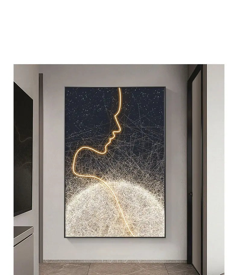 Customizable LED Wall Art with Framed Design – Unique Murals for Home Décor 7