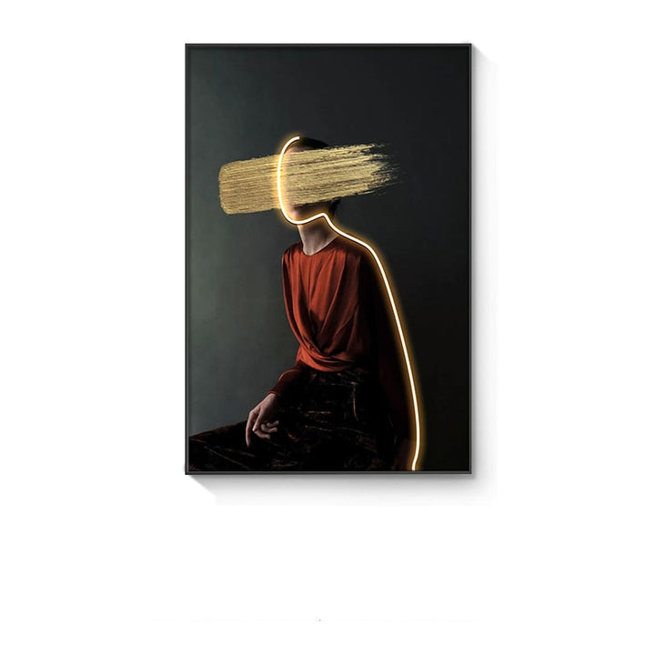 Customizable Modern LED Canvas Prints – Unique Wall Art for Elegant Home Decor 0