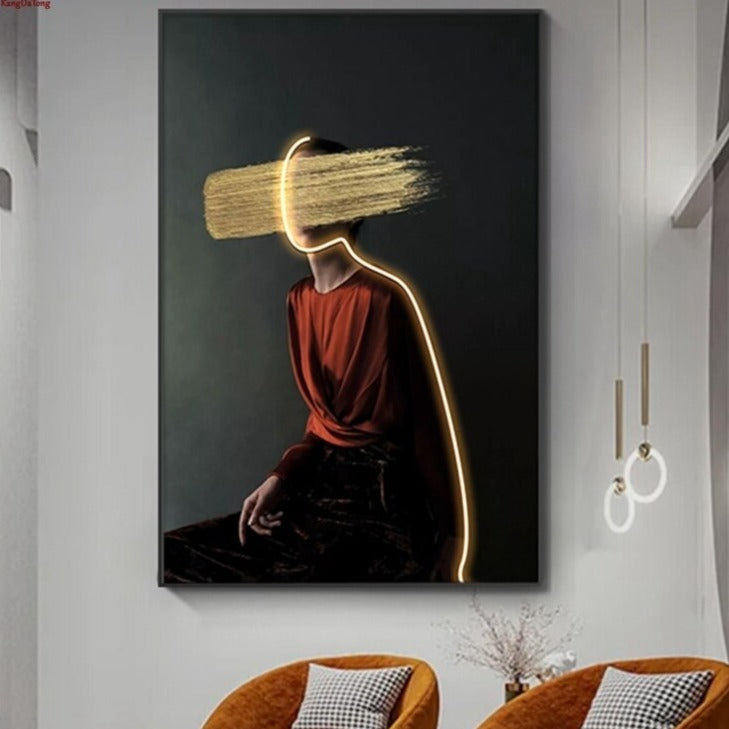 Customizable Modern LED Canvas Prints – Unique Wall Art for Elegant Home Decor 1