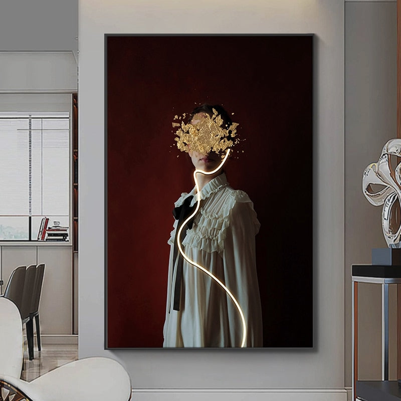Customizable Modern LED Canvas Prints – Unique Wall Art for Elegant Home Decor 5