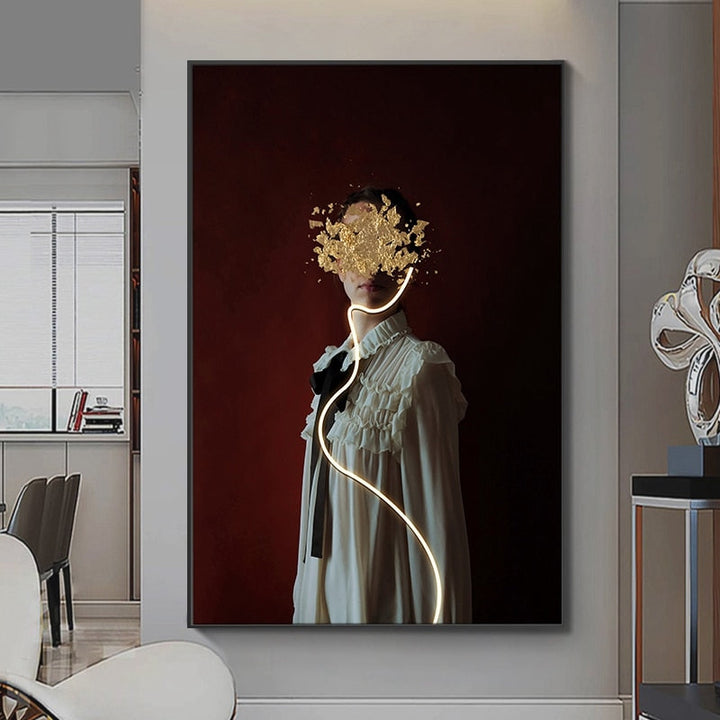 Customizable Modern LED Canvas Prints – Unique Wall Art for Elegant Home Decor 5