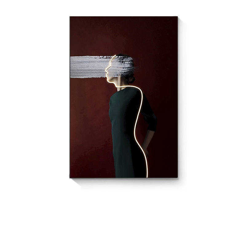 Customizable Modern LED Canvas Prints – Unique Wall Art for Elegant Home Decor 6