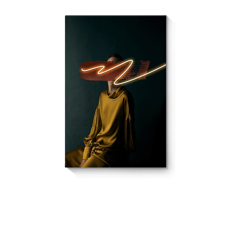 Customizable Modern LED Canvas Prints – Unique Wall Art for Elegant Home Decor 8